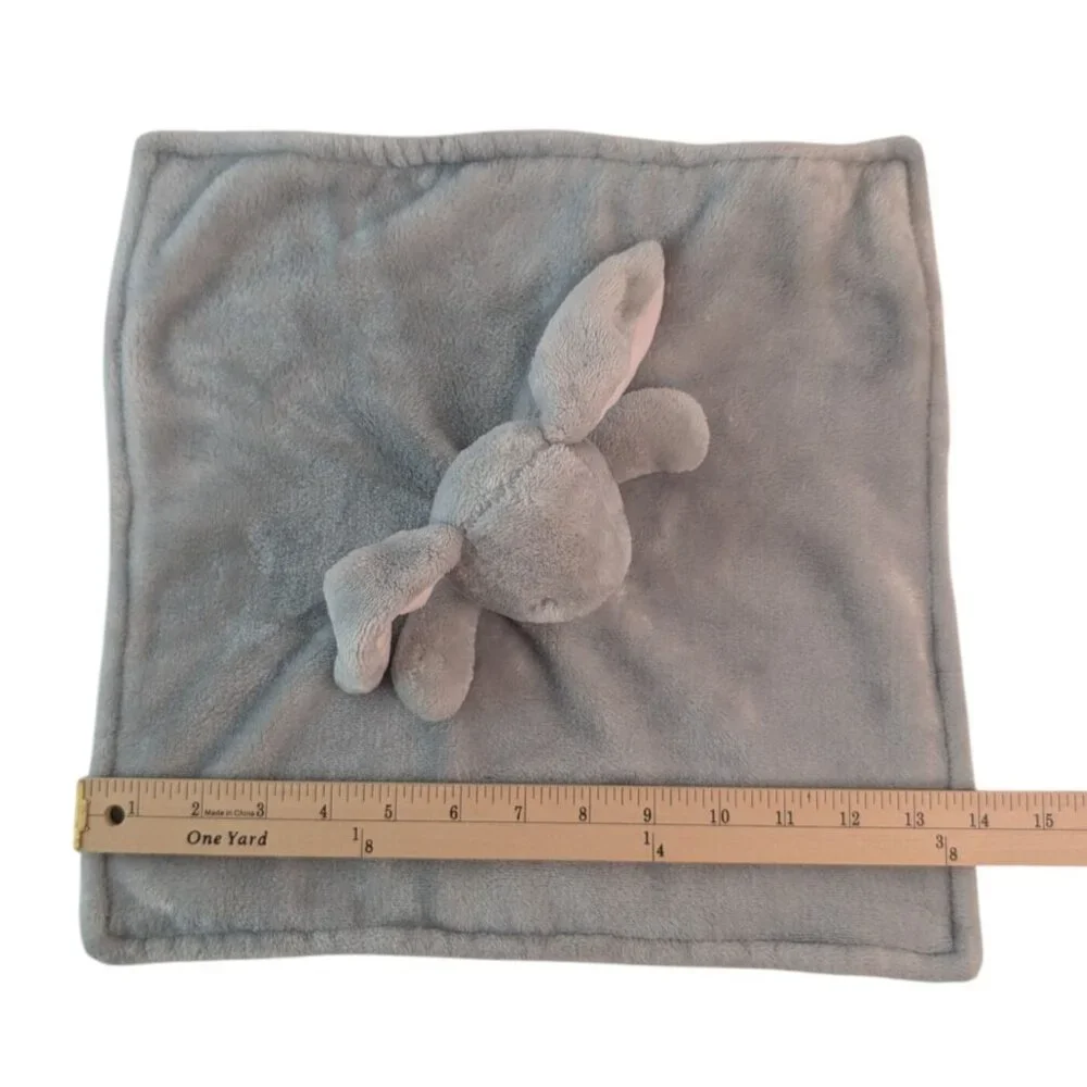 Gray Bunny Rabbit Lovey Baby Security Blanket Pink Ears Carters? - Picture 5 of 5